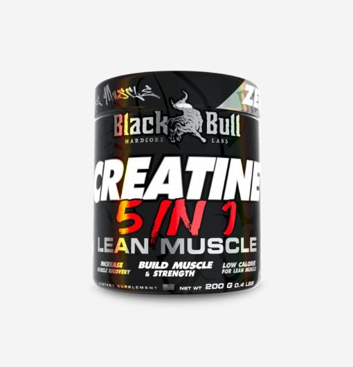 BLACK BULL CREATINE 5 in 1 is high in creatine and amino acids